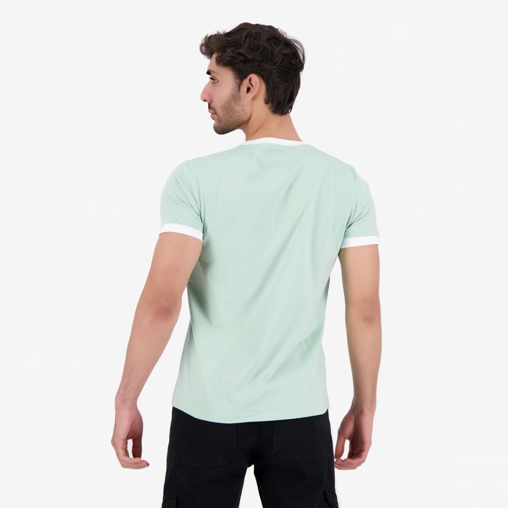 T-shirt homme manches courtes contrastés  بصلتة محروقة