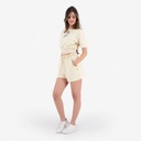 Sweat crop femme manches courtes  الوردة لي نحكي عليها