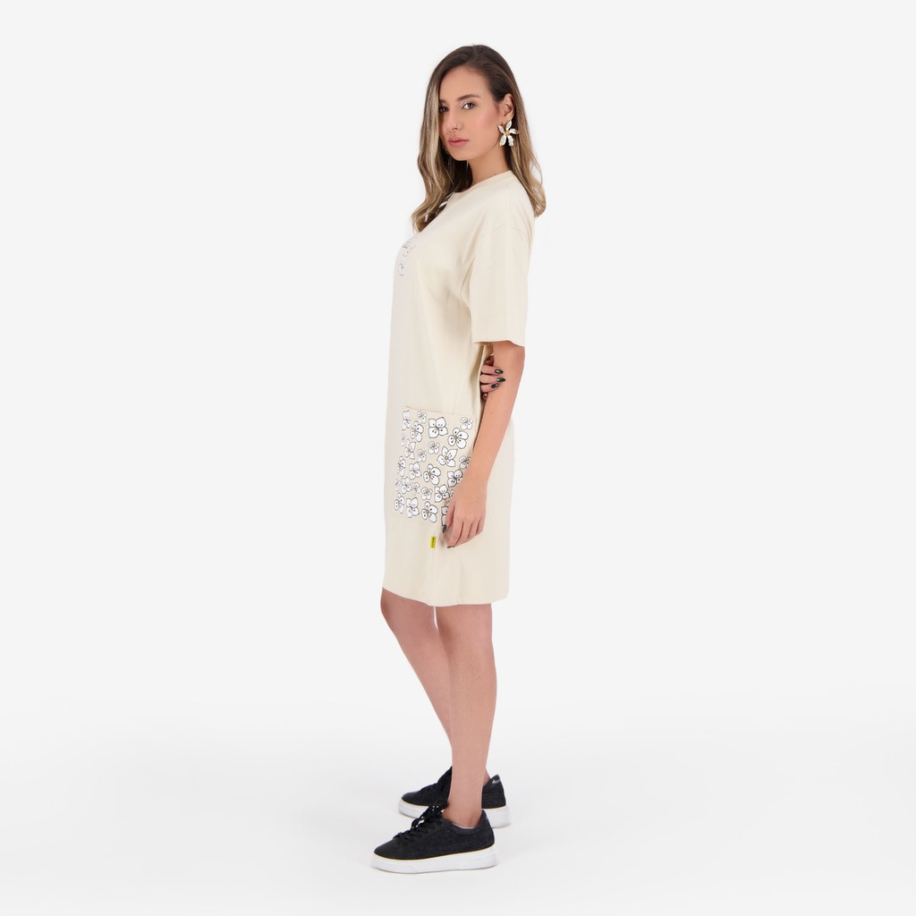 T-shirt robe femme manches courtes محبوبي مثلتك وردة