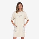 T-shirt robe femme manches courtes محبوبي مثلتك وردة