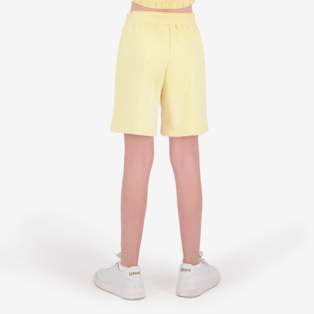 Short fille avec bande à la taille croisée