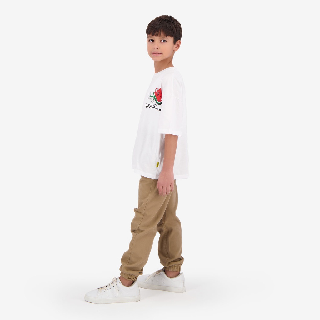 T-shirt oversized garçon manches courtes  مستكوزي