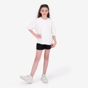 Sweat oversized fille manches courtes