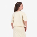 Sweat sur taille fille manches courtes avec pin up