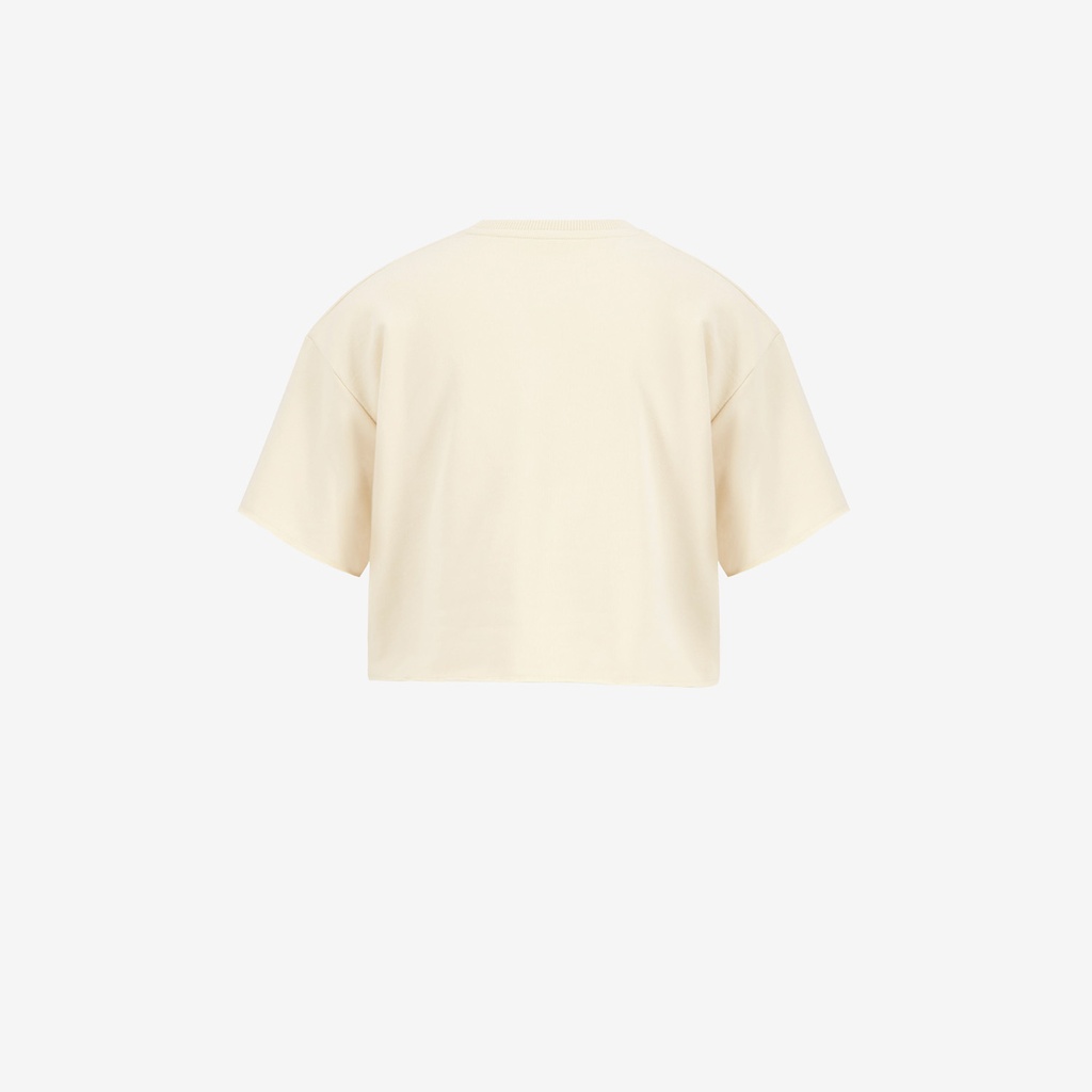 Sweat sur taille fille manches courtes avec pin up