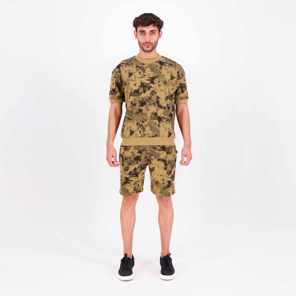 Short homme en molleton tie &amp; dye