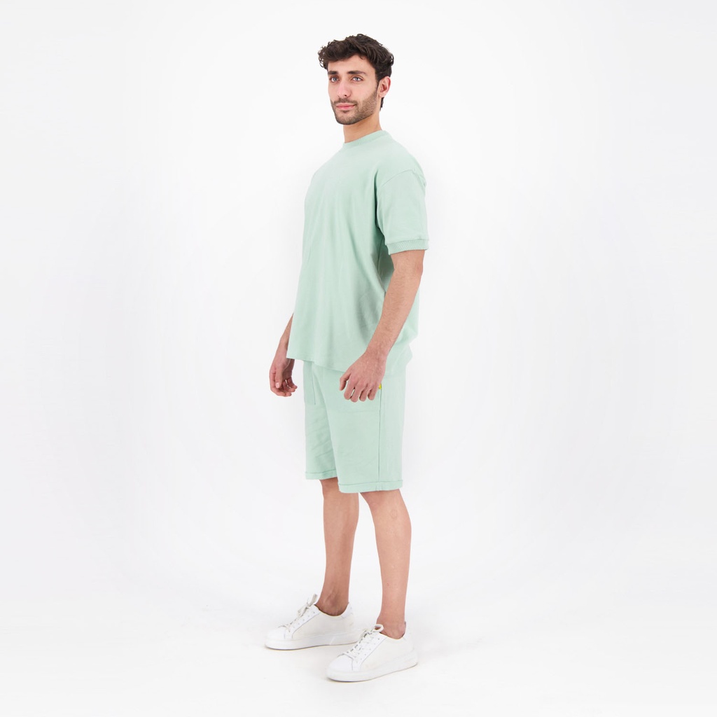 Sweat homme manches courtes avec broderie