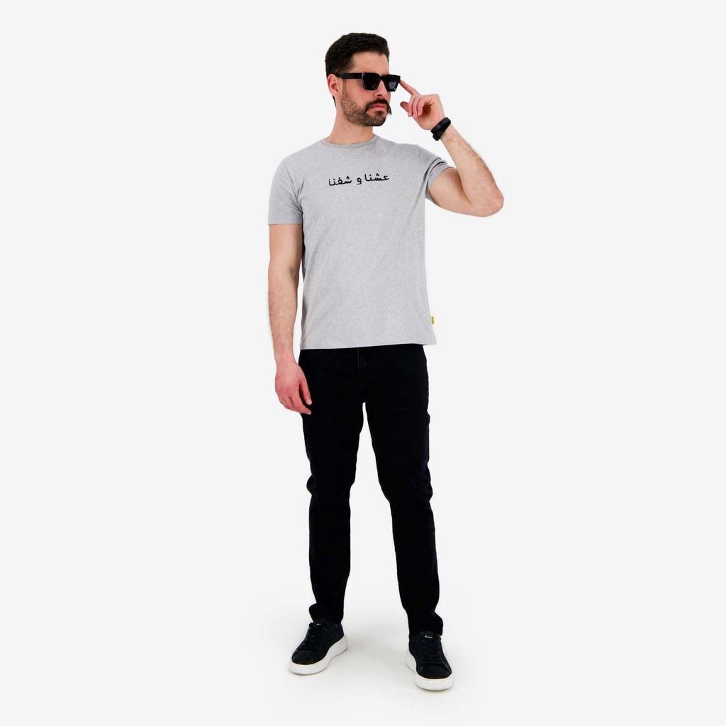 T-shirt homme manches courtes  عشنا و شفنا