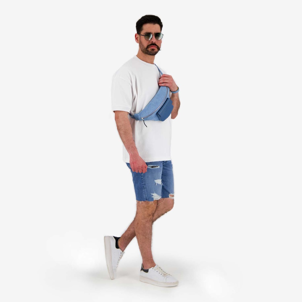 Sweat homme manches courtes avec poche soufflet