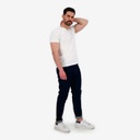 T-shirt homme manches courtes col V avec broderie