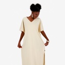 Robe jebba femme manches courtes  avec fente