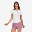 Ensemble femme manches courtes avec volant عزيزي