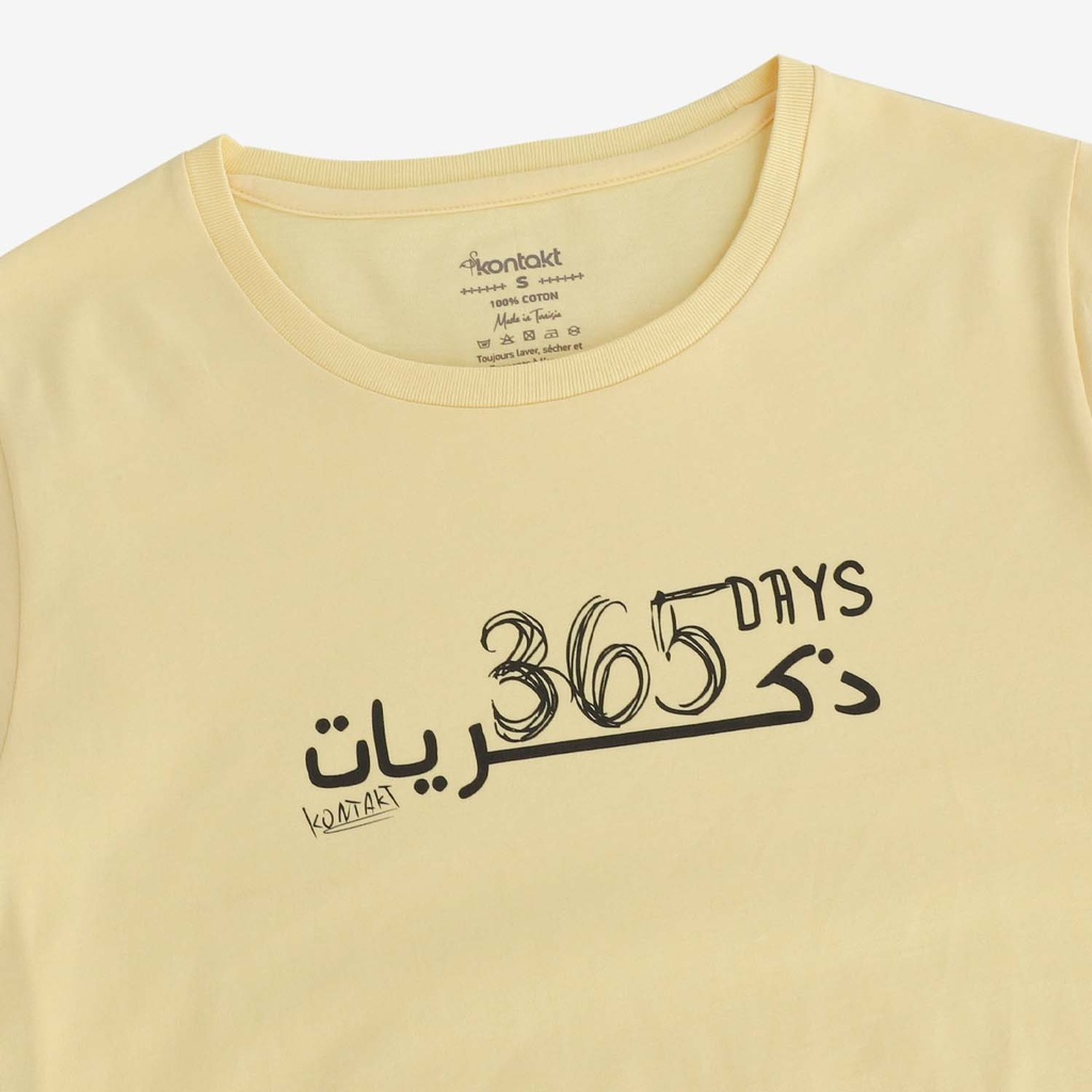 T-shirt femme manches courtes 365 DAYS ذكريات