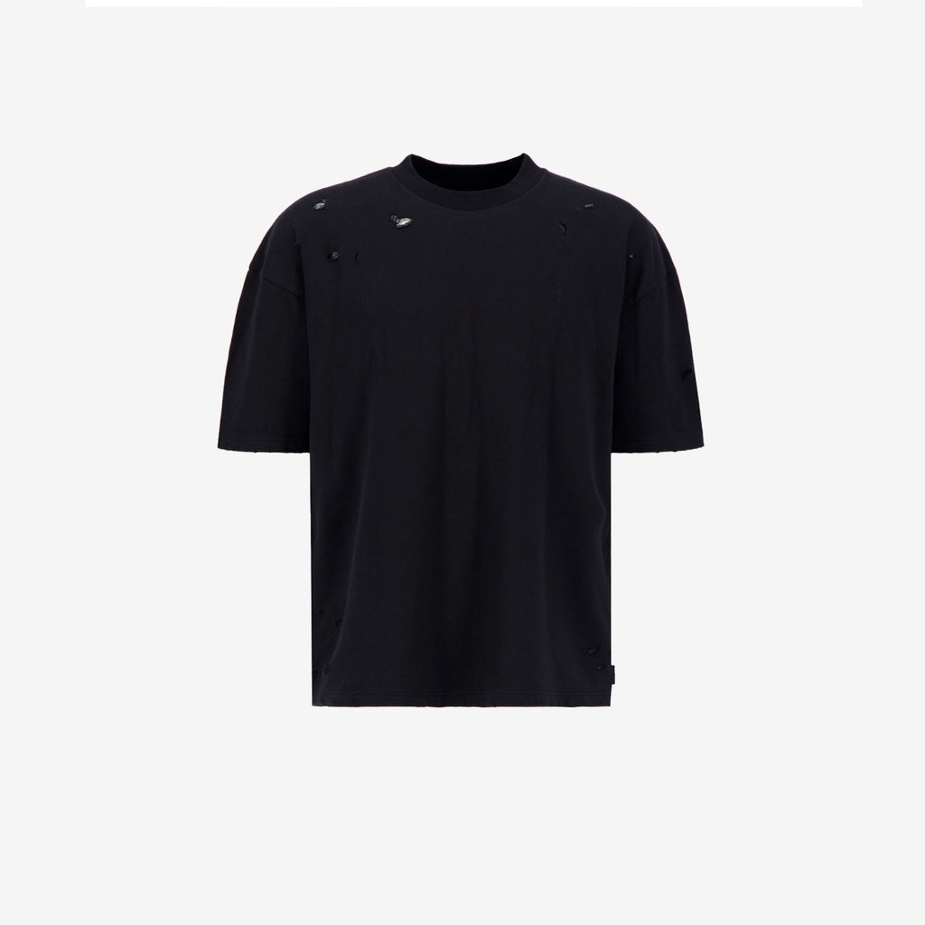 Sweat homme manches courtes avec déchirures