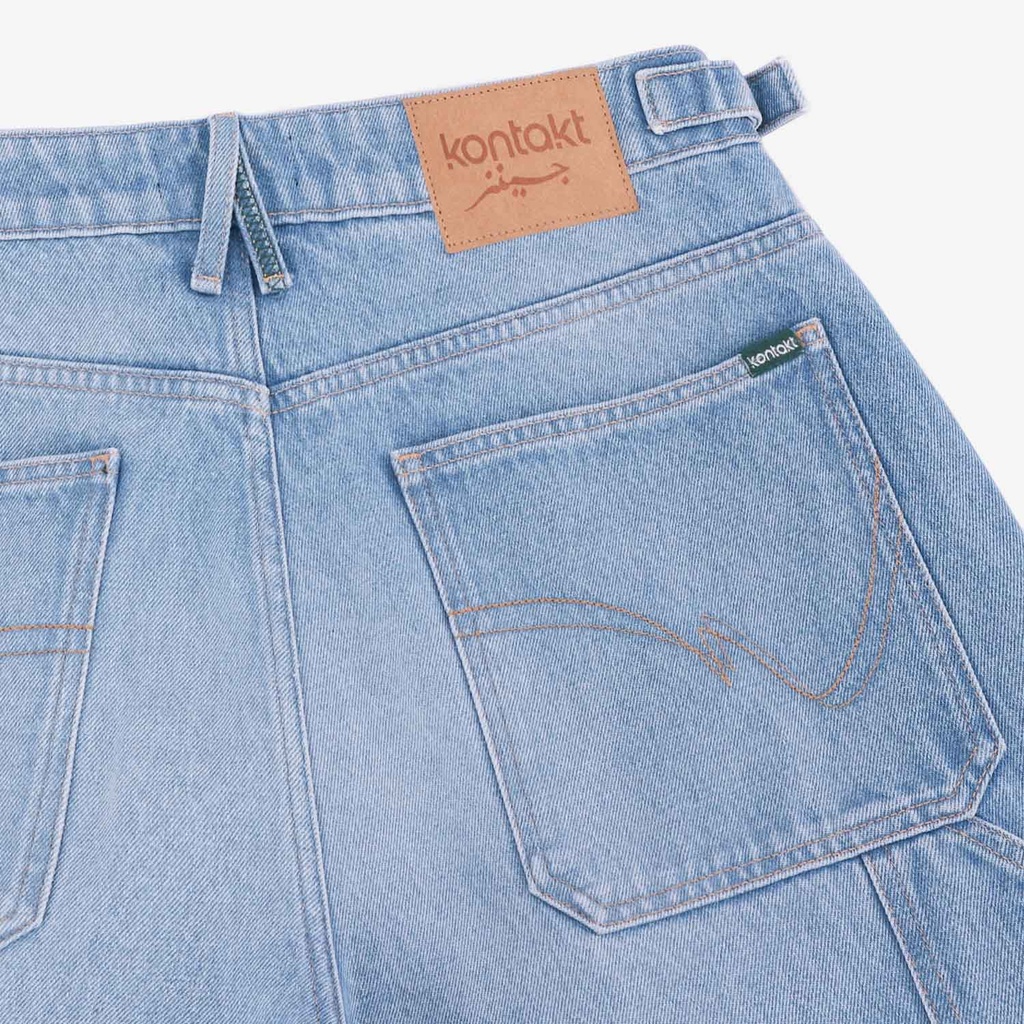 Carpenter baggy unisexe en jeans - KARIM 2.0