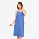 Robe bretelle fluide femme en jeans THANIA
