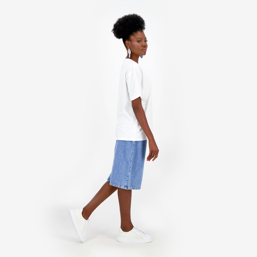 T-shirt oversized femme manches courtes  على شط بحر الهوى