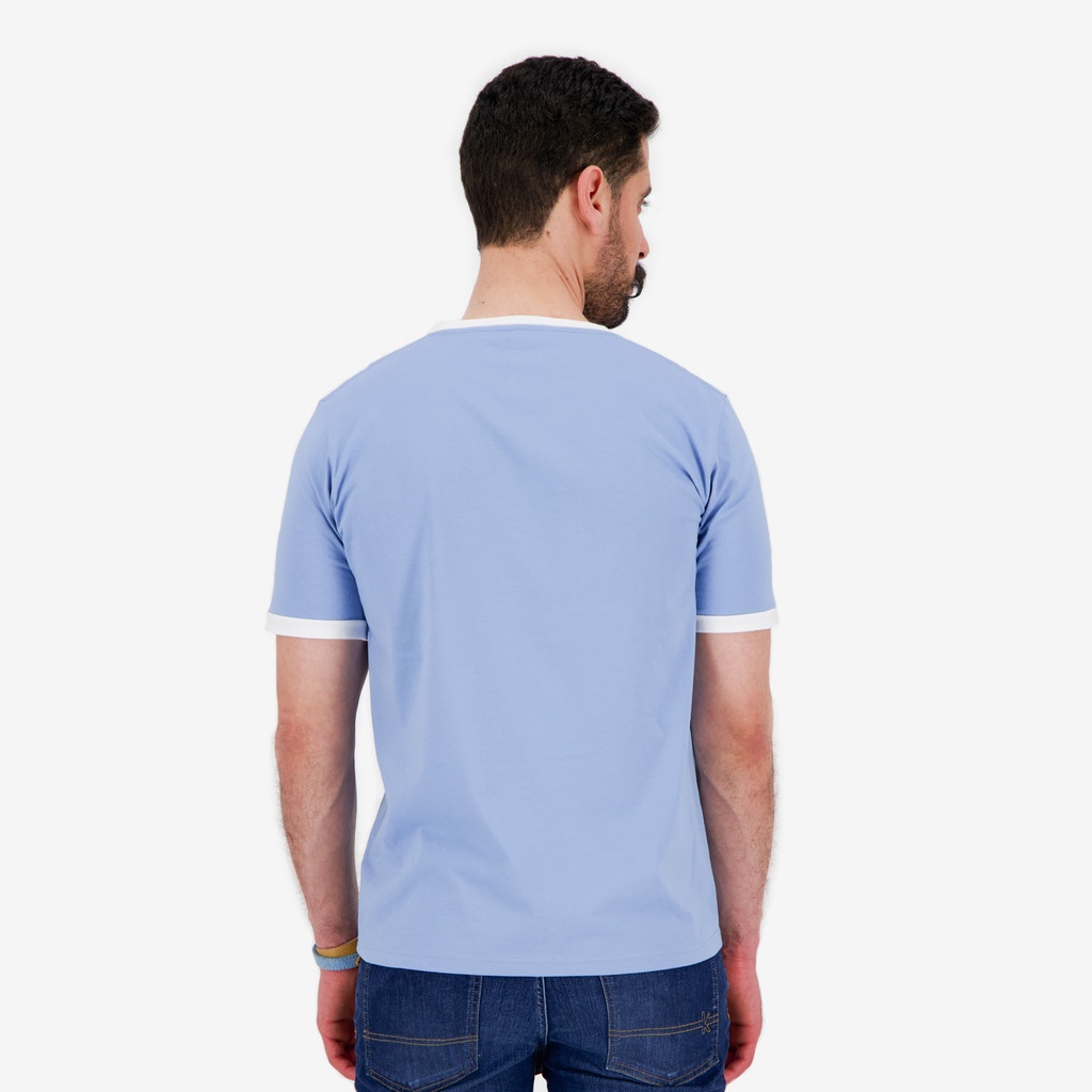 T-shirt homme manches courtes  contrastés رايس الابحار