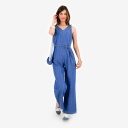 Combinaison fluide femme en jeans-TAMARA