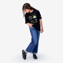 T-shirt fille manches courtes avec boutons pression  COQUILLAGES