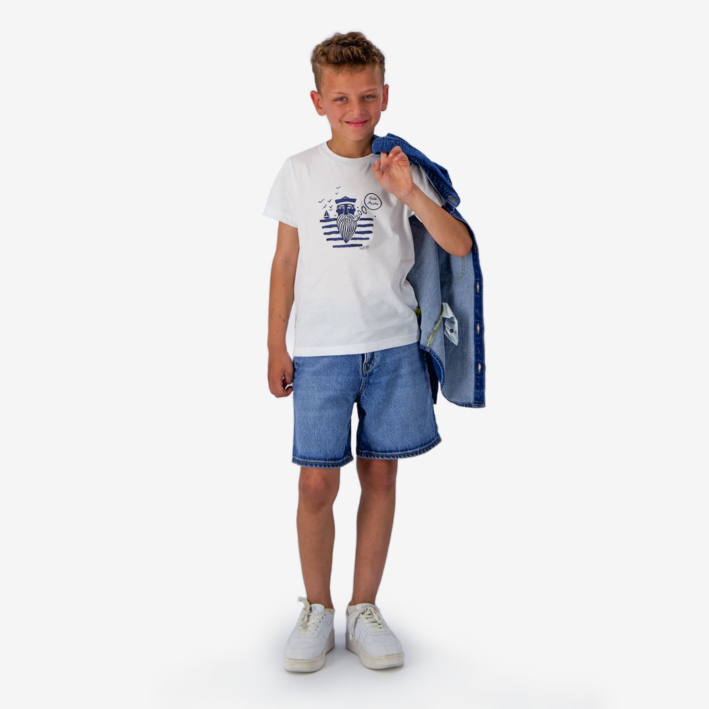 T-shirt garçon manches courtes  عندك بحرية