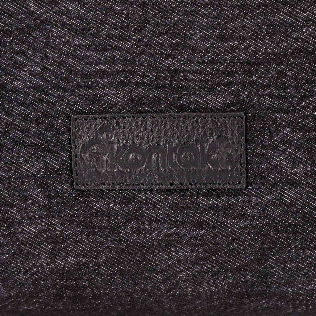 Trousse de toilette homme en jeans et cuir