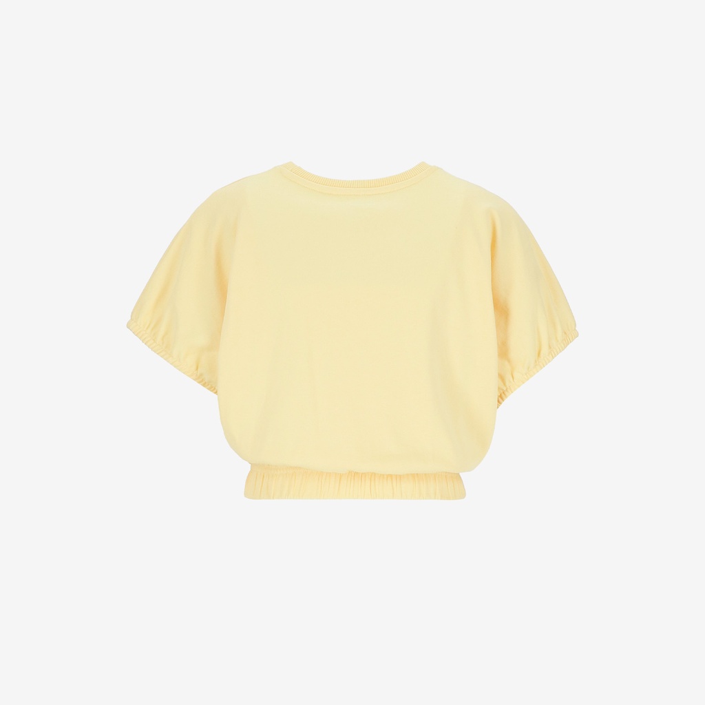 Sweat crop femme sans manches avec broderie