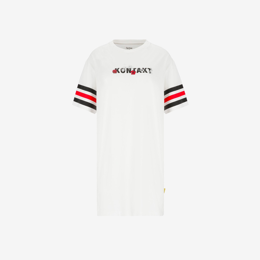 T-shirt robe femme manches courtes KONTAKT