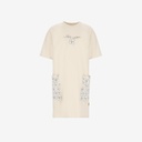 T-shirt robe femme manches courtes محبوبي مثلتك وردة