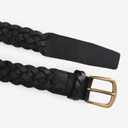 Ceinture tressé unisexe en cuir