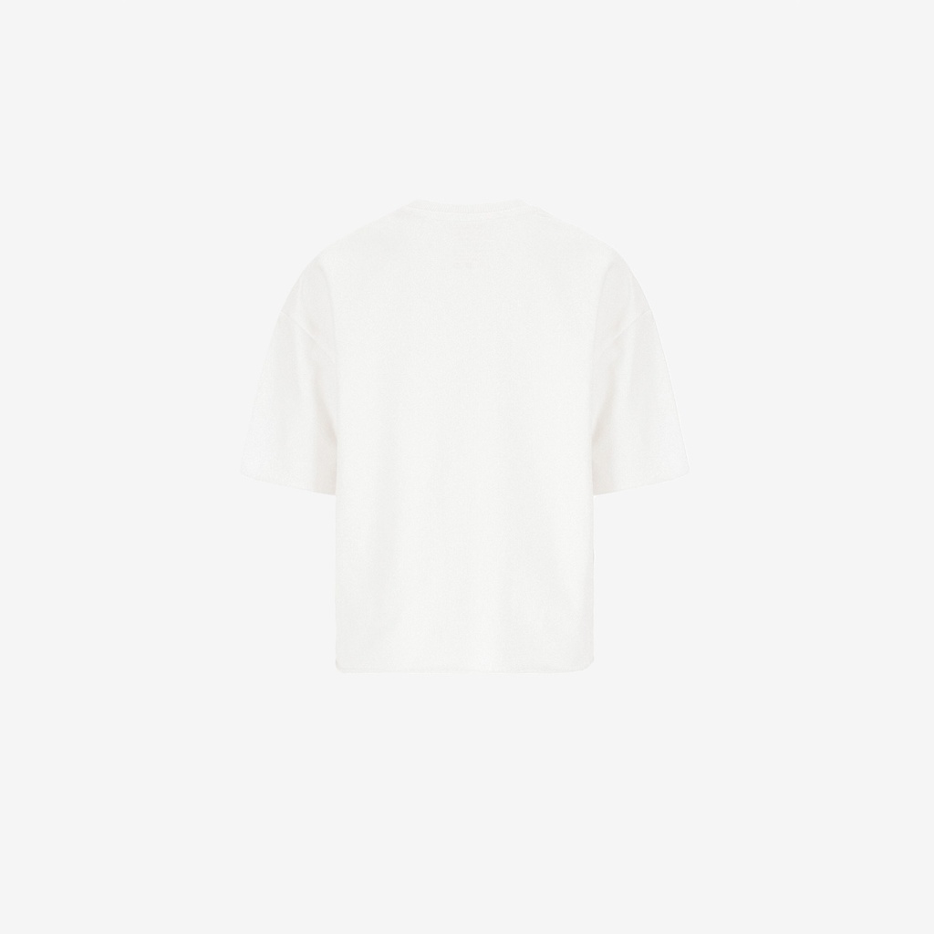 Sweat oversized fille manches courtes