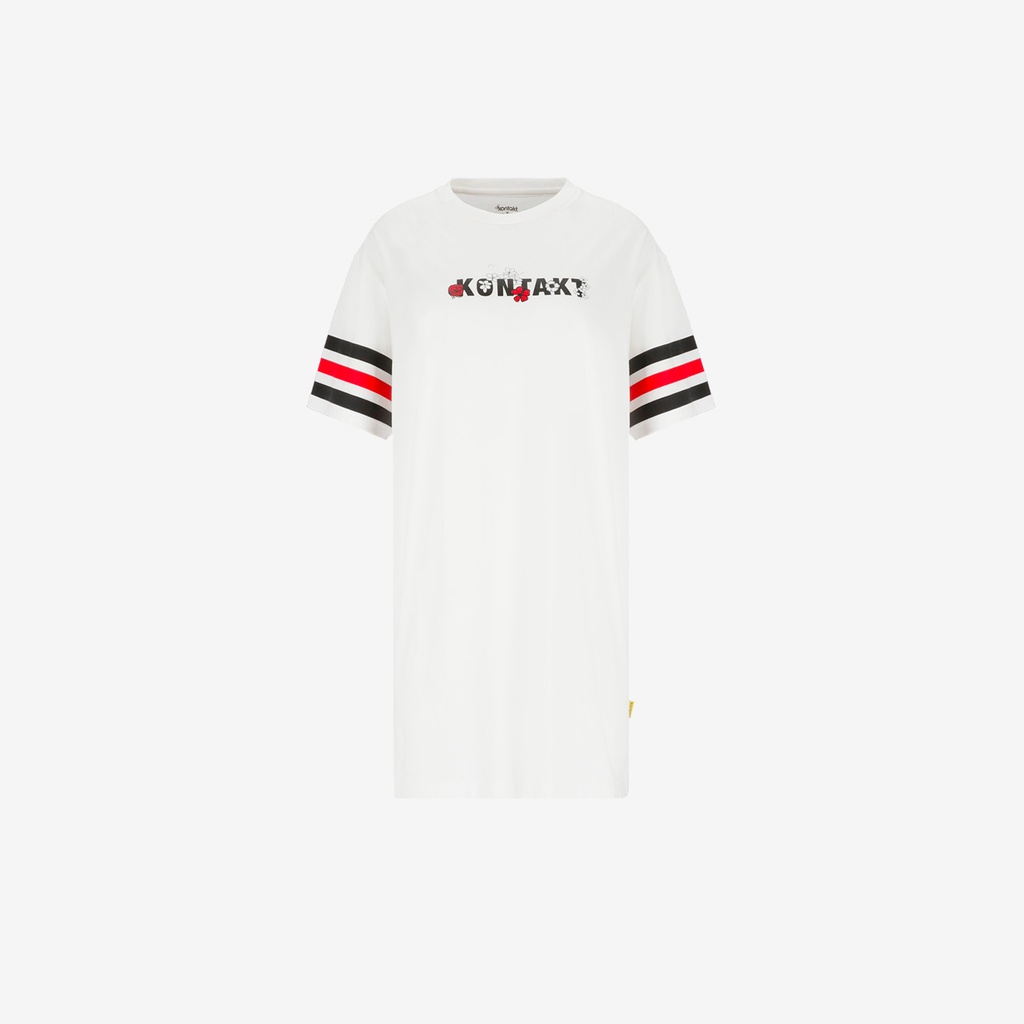 T-shirt robe fille manches courtes KONTAKT