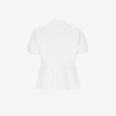 Blouse femme manches bouffantes avec noeuds sur le devant-TASNIM