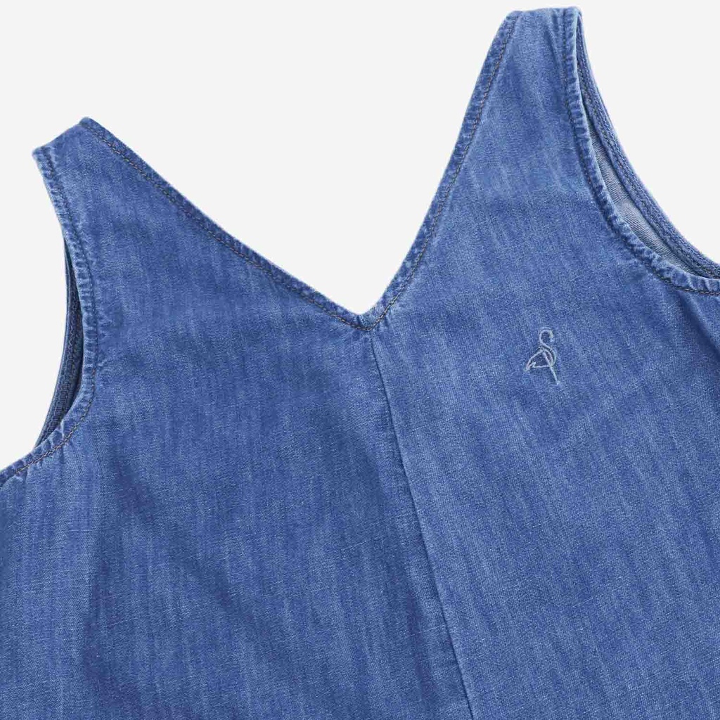 Combinaison fluide femme en jeans-TAMARA