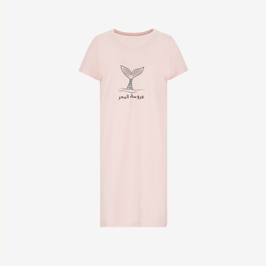 Robe de pyjama femme manches courtes عروسة البحر