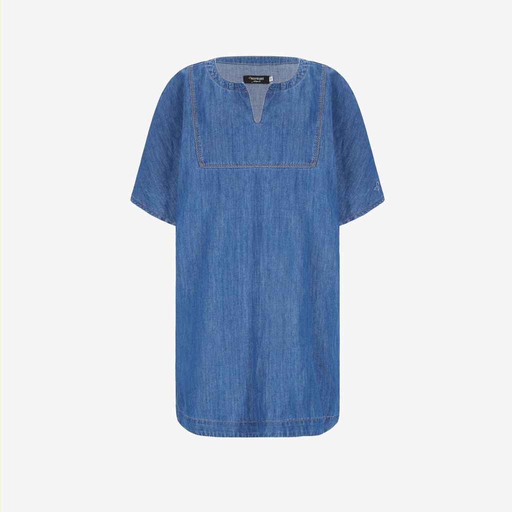 Robe femme manches kimono en jeans -THURAYA