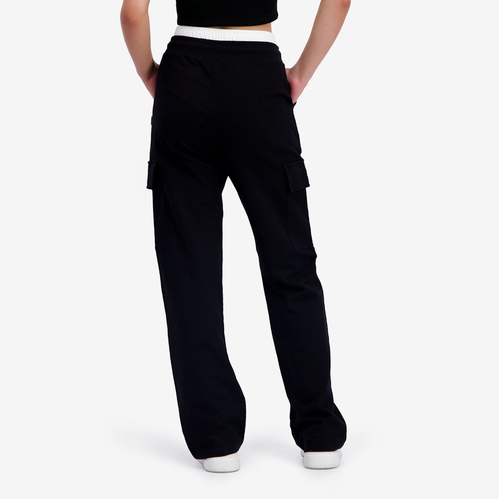 Jogger cargo femme jambe droite taille boxer