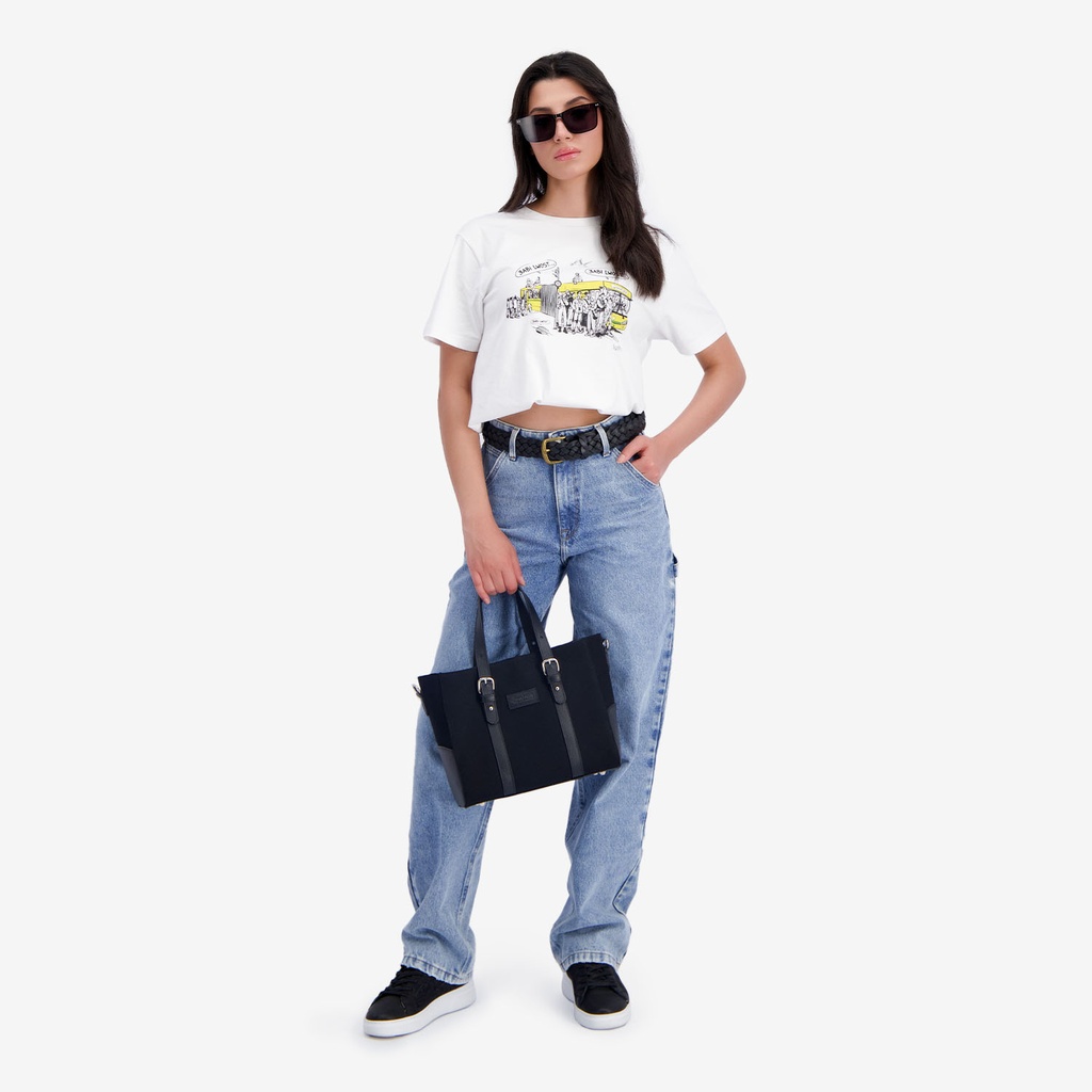 T-shirt unisexe adulte manches courtes عبِّي الوسط