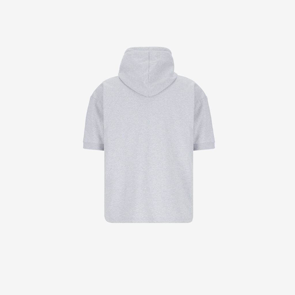 Hoodie homme manches courtes avec broderie