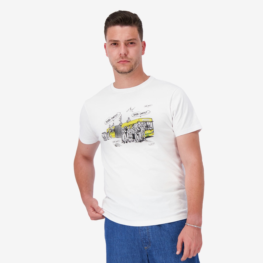 T-shirt unisexe adulte manches courtes عبِّي الوسط