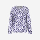 Pyjama femme manches longues avec patte boutonnée