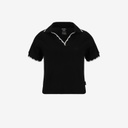 Polo côtelé femme manches courtes