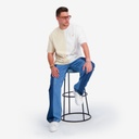 Upcycling t-shirt oversized homme manches courtes MARGOUM &amp; LOSANGE VERSION 2