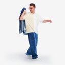 Upcycling t-shirt oversized homme manches courtes MARGOUM &amp; LOSANGE VERSION 2