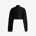 Upcycling cropped jacket femme bi-couleur KINDA V1