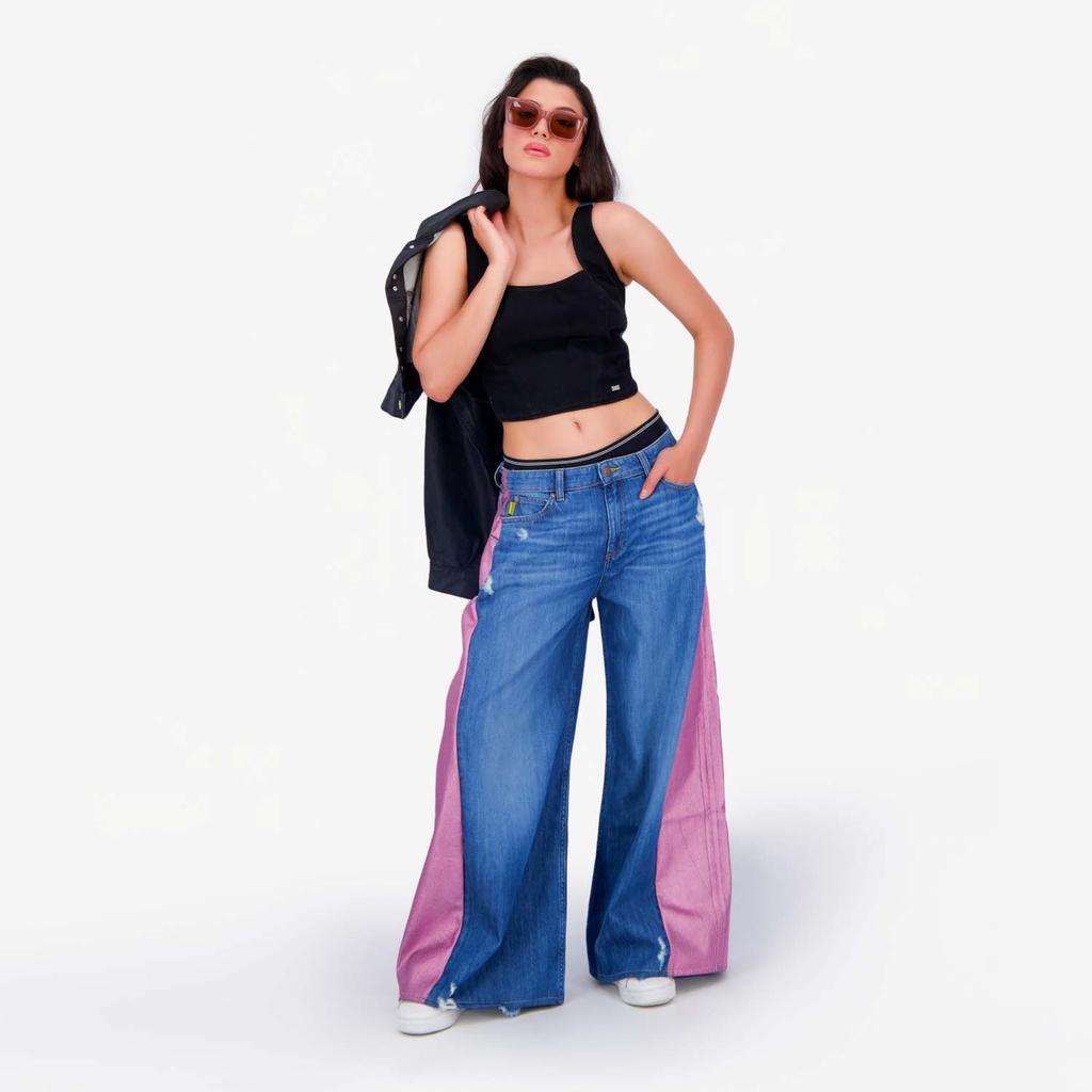 Upcycling top femme jeans V2