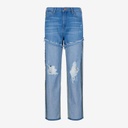 Upcycling straight jeans femme bi-couleur - SARRA