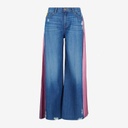 Upcycling wide leg jeans femme bi-couleur -WIDED