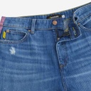 Upcycling wide leg jeans femme bi-couleur -WIDED