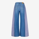 Upcycling wide leg jeans femme bi-couleur - WIDED